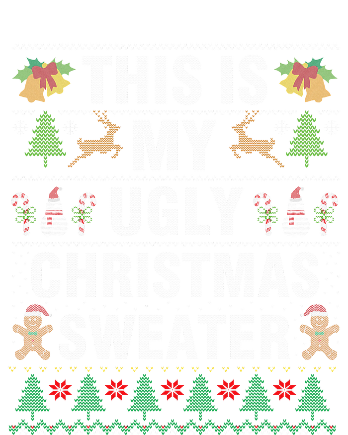 This Is My Ugly Sweater Christmas Family  Tie-Dye T-Shirt