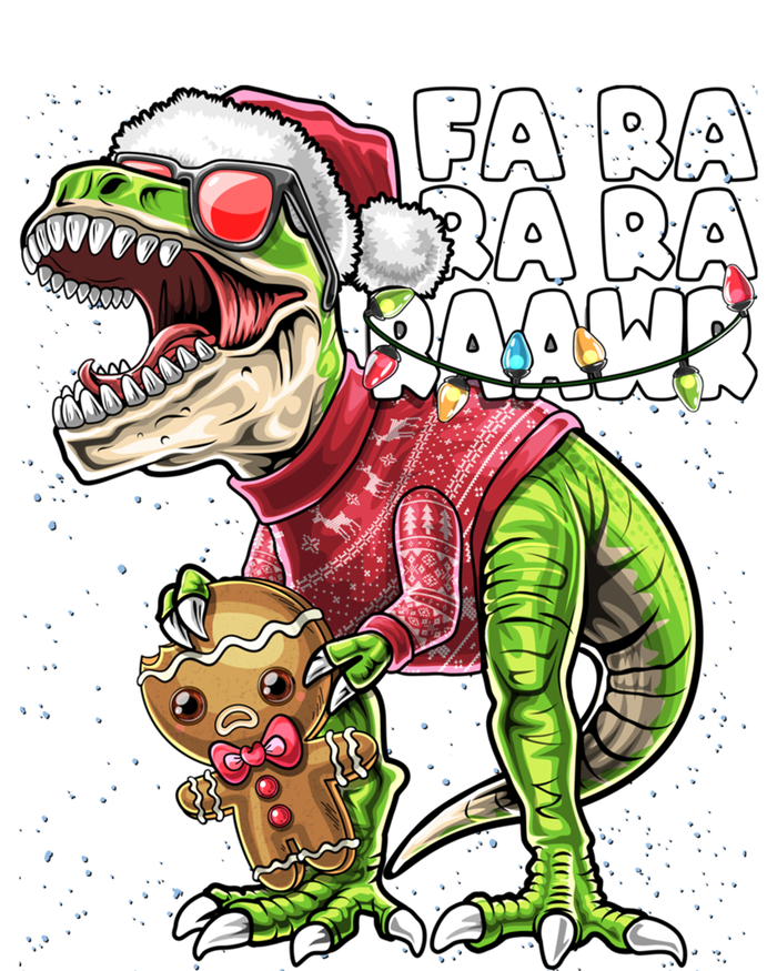 Fa Ra Ra Ra Rawr Dinosaur Ugly Christmas Gingerbread Gift Toddler Hoodie