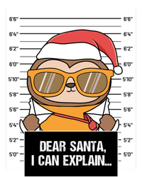 Dear Santa I Can Explain Sloth Criminal Christmas Funny Gift T-Shirt