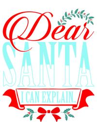 Dear Santa I Can Explain Funny Christmas Gift Valucap Bio-Washed Visor