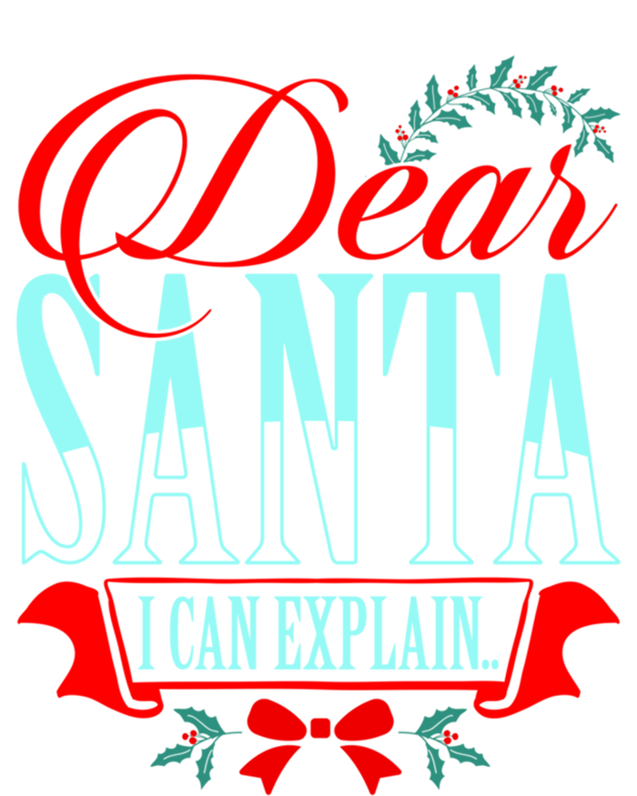 Dear Santa I Can Explain Funny Christmas Gift Valucap Bio-Washed Visor