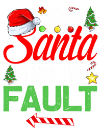 Dear Santa It Was Her Fault Funny Xmas Couples For Christmas Gift T-Shirt