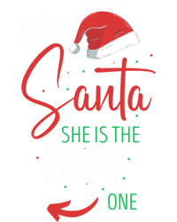 Dear Santa She Is The Naughty One Christmas Couples Present Gift Tie-Dye T-Shirt