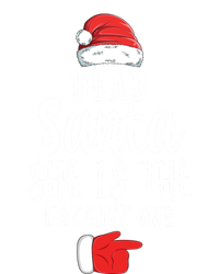 Dear Santa She Is The Naughty One Couple Matching Christmas Great Gift Premium T-Shirt