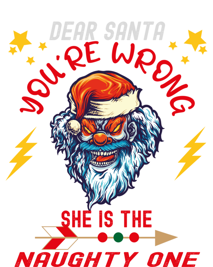 Dear Santa She Is The Naughty One Funny Christmas Funny Gift 16 in Basic Backpack