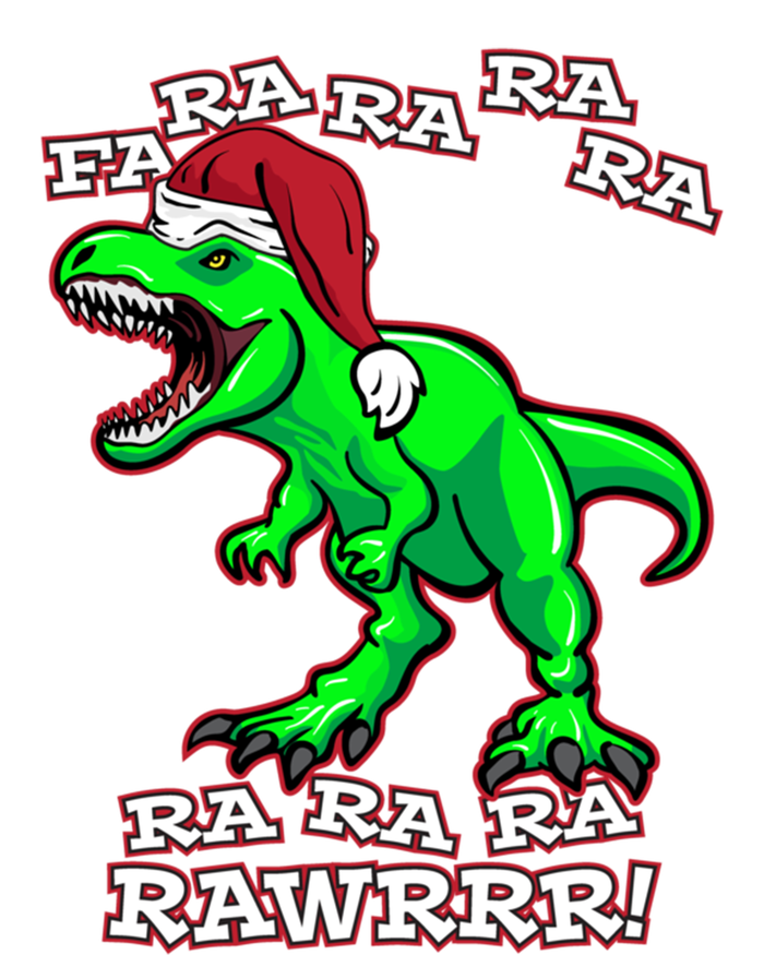 Funny Fa Ra Rawr Christmas Holiday Trex Santa Dinosaur Gift Women's T-Shirt