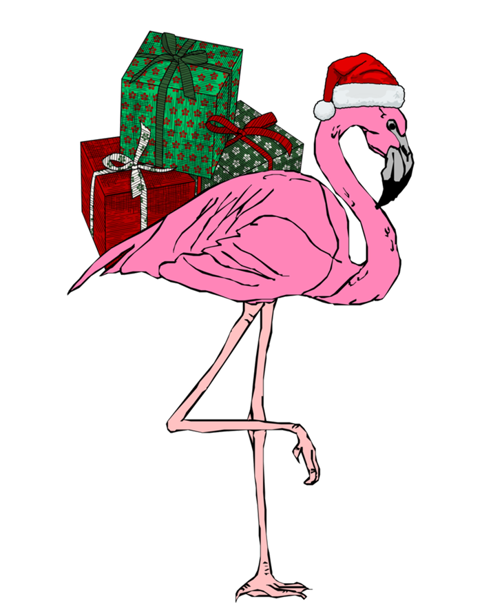 Greater Pink Flamingo Christmasn Xmas Santa Phoenicopteridae Gift 16 in Basic Backpack