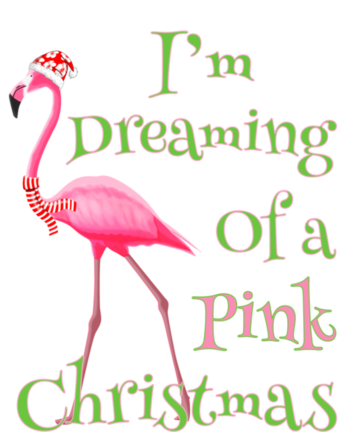 I Am Dreaming Of A Pink Christmas Holiday Flamingo Gift Ladies Essential Tank