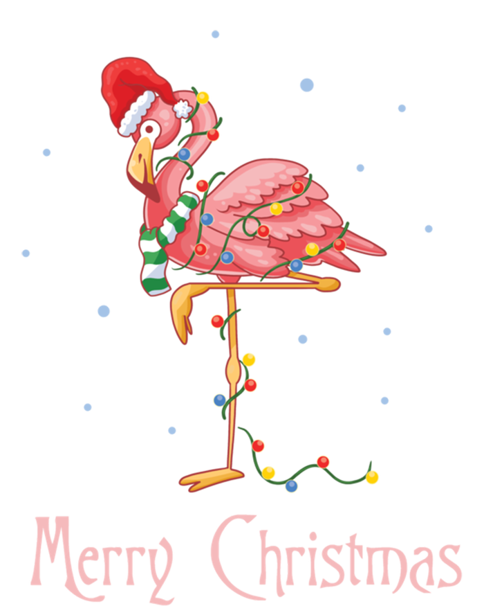 Merry Christmas Pink Flamingo Cute Xmas Costume Gift T-Shirt