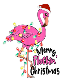 Merry Flocking Christmas Flamingo Pink In Santa Hat Xmas Gift T-Shirt