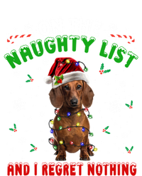 On The Naughty List And I Regret Nothing Dachshund Christmas Gift Ladies Essential Flowy Tank