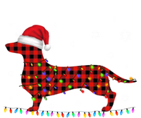 Red Plaid Dachshund Christmas Loves Led Gift Cute Dog Lover Gift Valucap Bio-Washed Visor