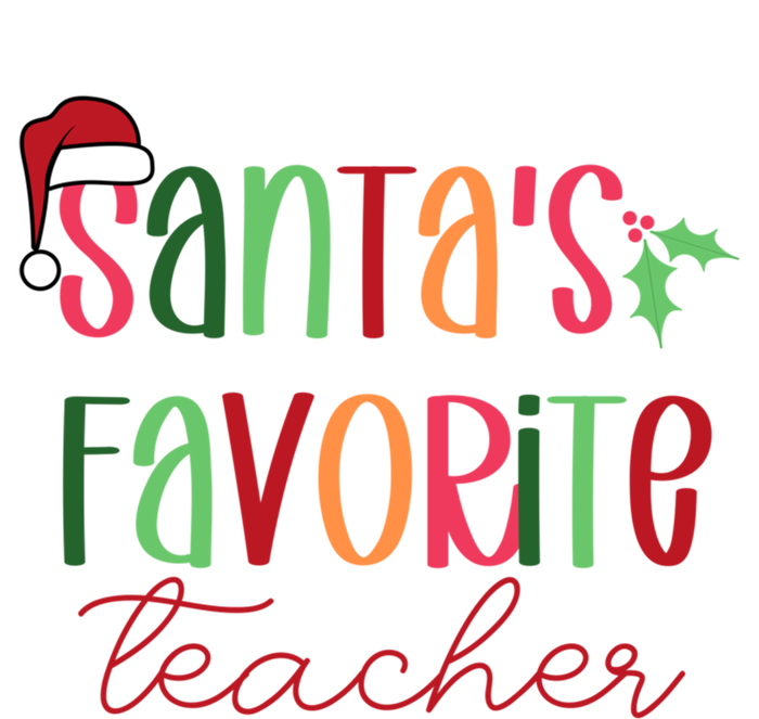 SantaS Favorite Teacher Gift Tie-Dye Long Sleeve Shirt