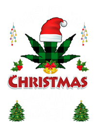 This Is My Christmas Pajama Santa Hat Weed Marijuana Xmas Gift T-Shirt