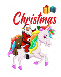 This Is My Christmas Pajama Great Gift Santa Claus Riding Unicorn Cute Gift T-Shirt