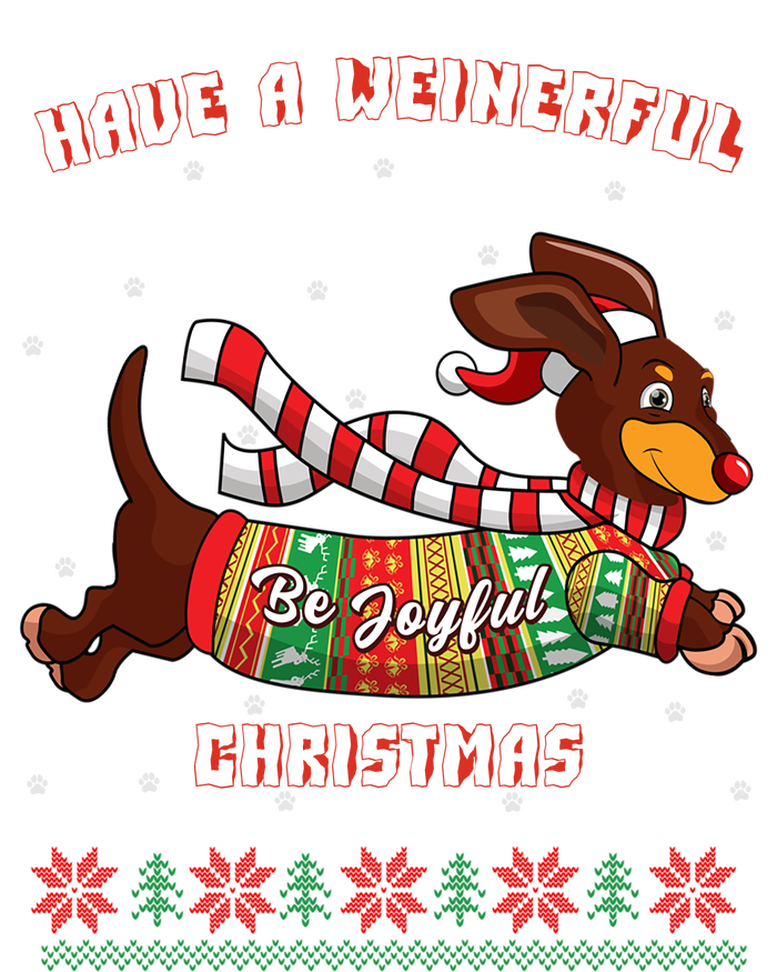 Cute Be Joyful Santa Dachshund Lovers Weiner Dog T-Shirt