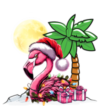 Tropical Pink Flamingo Christmas In July Funny Xmas Tree Gift Valucap Bio-Washed Visor