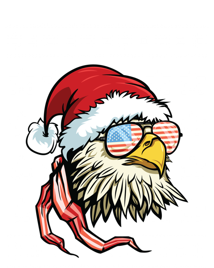 Ugly Christmas Sweater Usa Flag Bald Eagle Christmas Gift T-Shirt