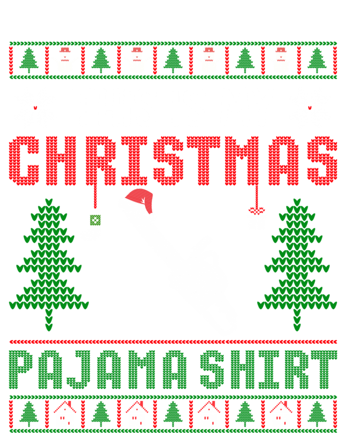 Ugly Xmas Sweater Chainsaw This Is My Christmas Pajama Gift Tank Top