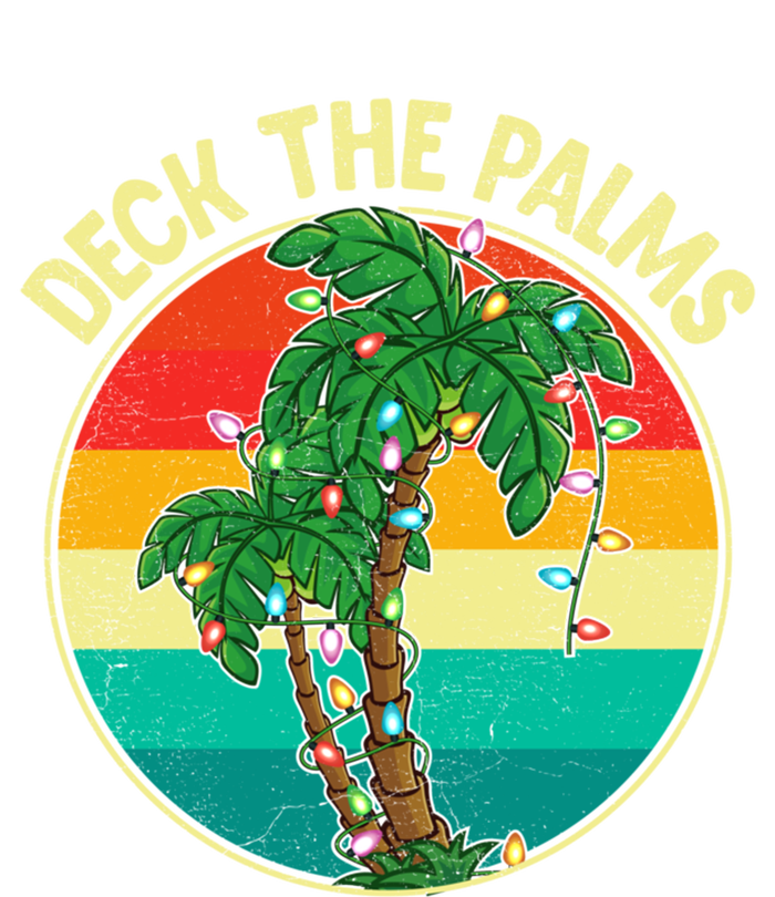 Vintage Deck The Palms Tree Lights Summer Christmas In July Gift Kids Long Sleeve Shirt