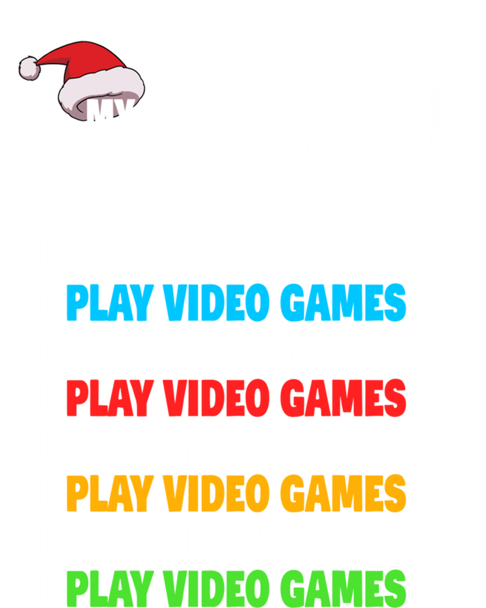 Xmas Bucket List Cool Gamer Video Games Christmas Gift Sustainable Knit Beanie