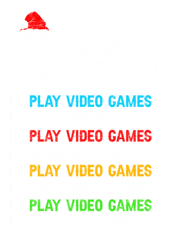 Xmas Bucket List Santa Hat Funny Video Gamer Christmas Funny Gift Mousepad