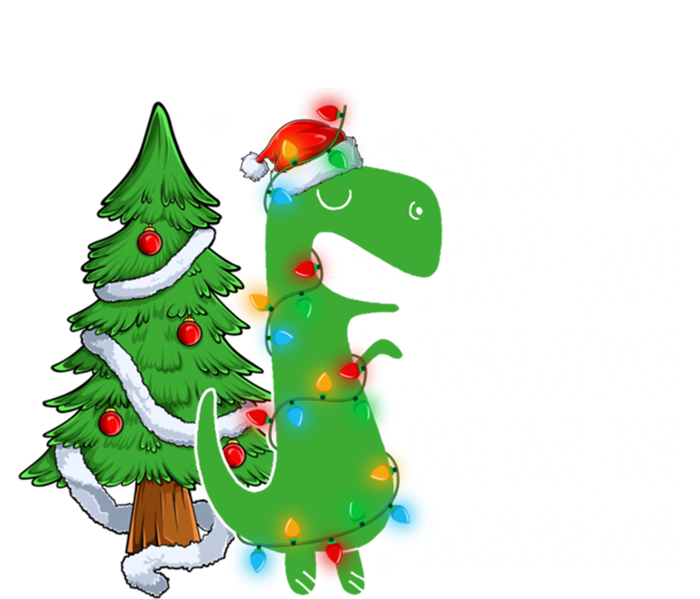 Xmas Tree Lights Fa Ra Ra Rawr Rawr Dinosaur Trex Christmas Cute Gift Tall Sweatshirt