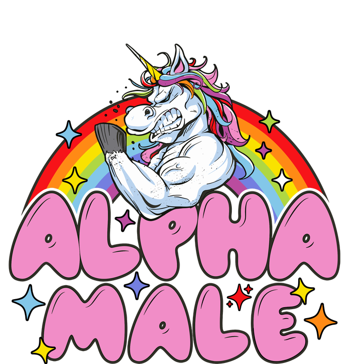 Alpha Male Unicorn Funny Sarcastic Woman Metallic Star Ornament