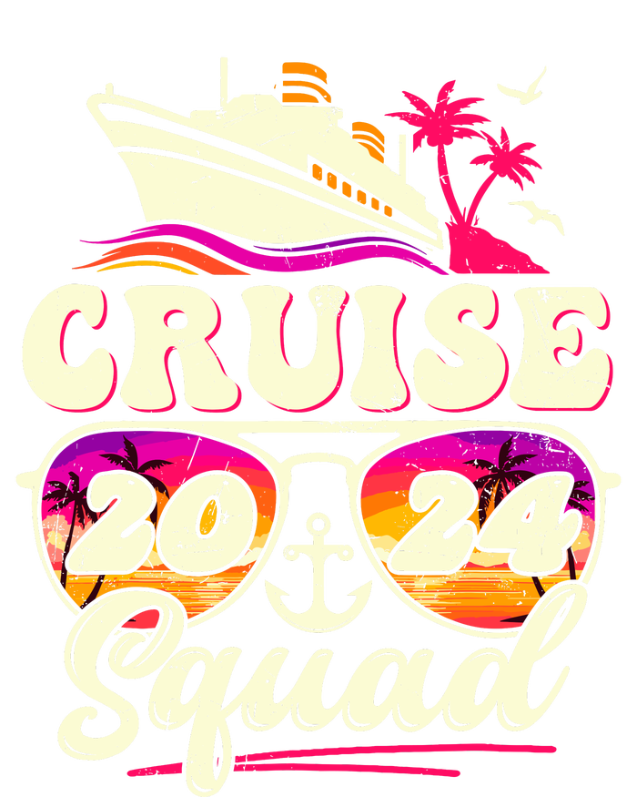 Cruise Squad 2024 Family Vacation Matching Family Group Women's Knotted Racerback Tank