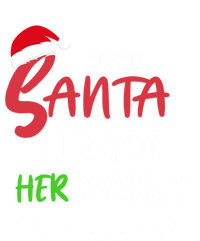 Dear Santa It Was Her Fault Funny Christmas Couples Cute Gift Baby Bodysuit