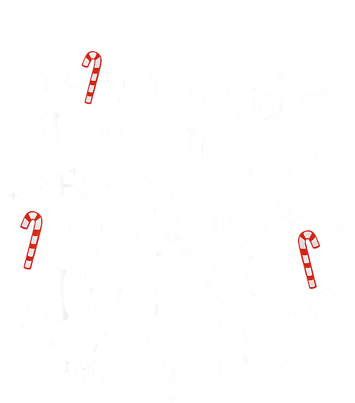 The Jolliest Bitch On The Naughty List Funny Christmas Premium Pullover Hoodie