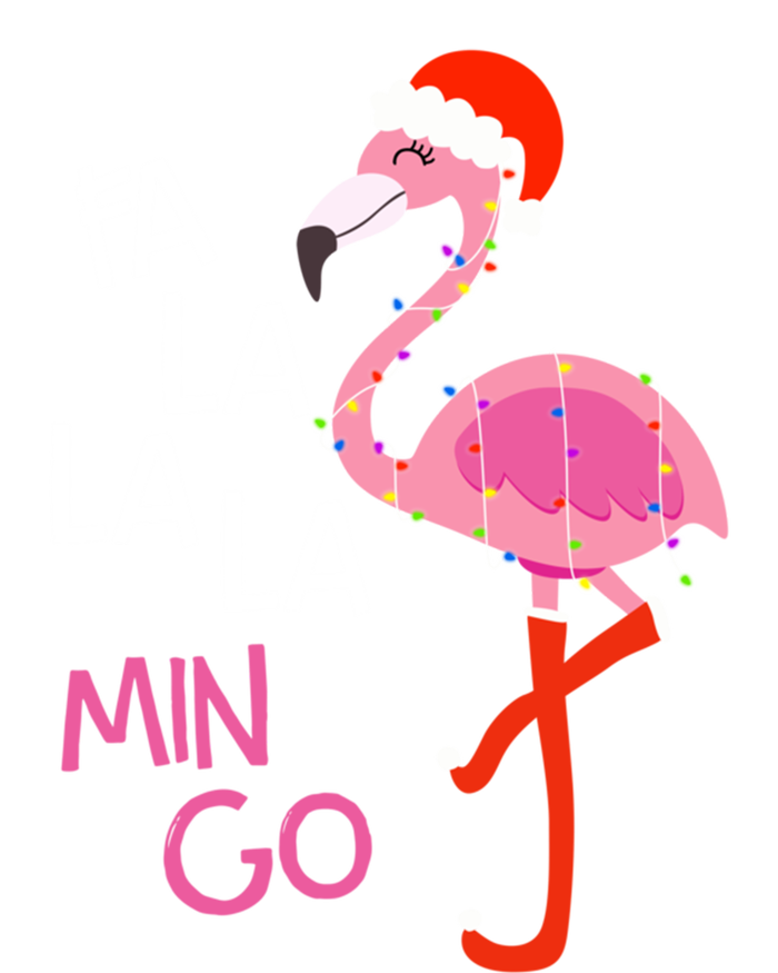 Fa La La La Mingo Flamingo Santa Pink Funny Christmas Cute Gift T-Shirt