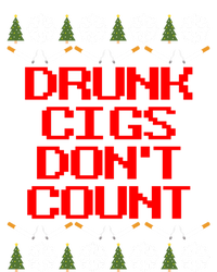 Drunk Cigs DonT Count Ugly Christmas Outfit Funny Tie Dye Hoodie