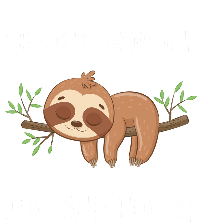 Stuck Between Idk Idc And Idgaf Sloth Lover Gift T-Shirt