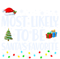 Most Likely To Be SantaS Favorite Christmas Family Matching Gift Women's Flannel Pajama Set