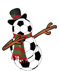 Dabbing Soccer Ball Snow Funny Christmas Pajamas Great Gift Insulated Varsity Jacket