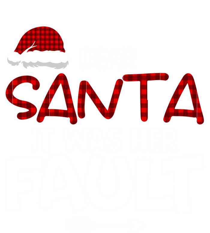 Dear Santa It Was Her Fault Couples Christmas Matching Meaningful Gift Premium T-Shirt