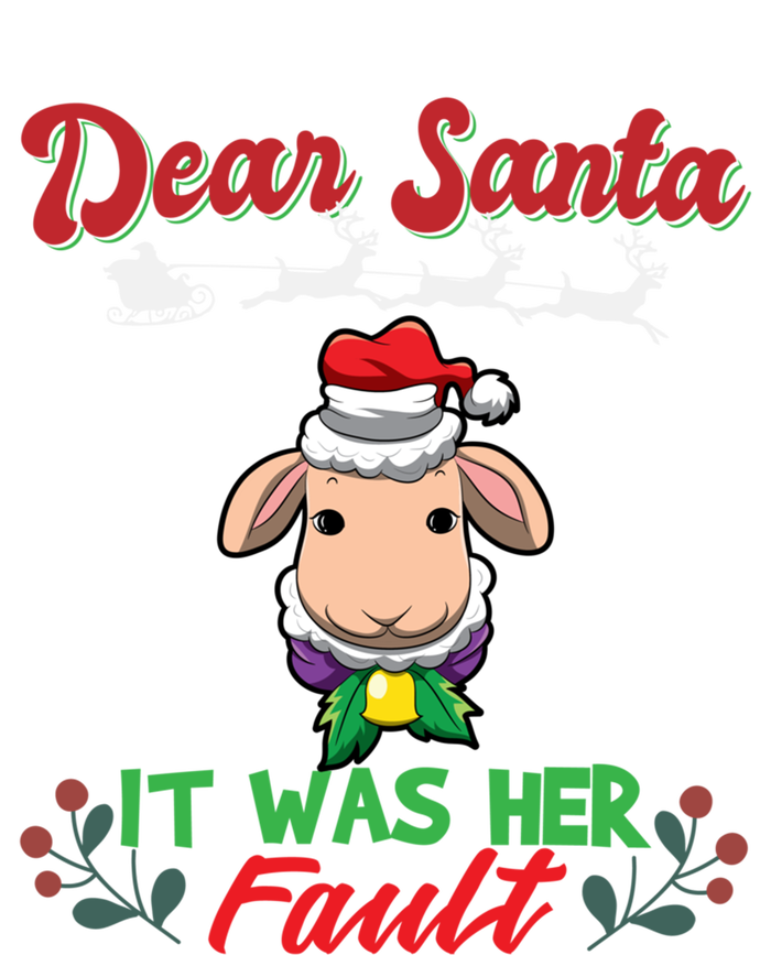 Dear Santa It Was Her Fault Siblings Matching Xmas Gift Premium T-Shirt