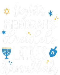 Lights Menorahs Dreidels Latkes Hanukkah Jewish T-Shirt