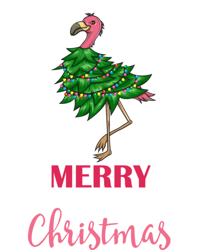 Flamingo Christmas Tree Merry Flocking Christmas Funny Pun Gift Toddler Hoodie