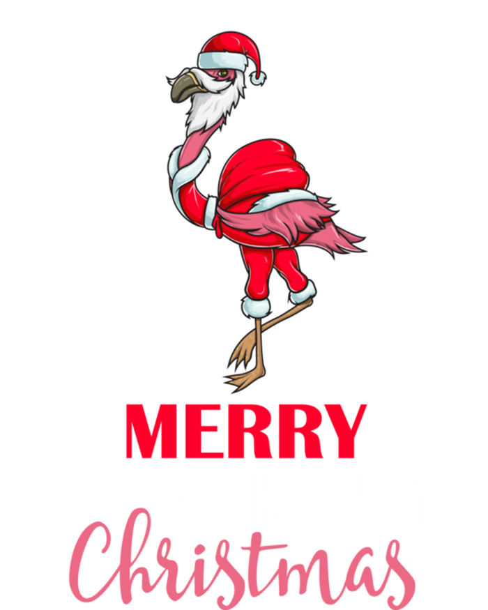 Flamingo Santa Claus Christmas Merry Flocking Christmas Pun Gift Sustainable Knit Beanie