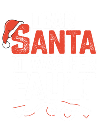 Funny Christmas Couples Dear Santa It Was Her Fault Xmas Fun Cool Gift Sustainable Knit Beanie