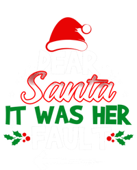 Funny Christmas Couples Outfit Dear Santa It Was Her Fault Meaningful Gift Ladies Essential Tank