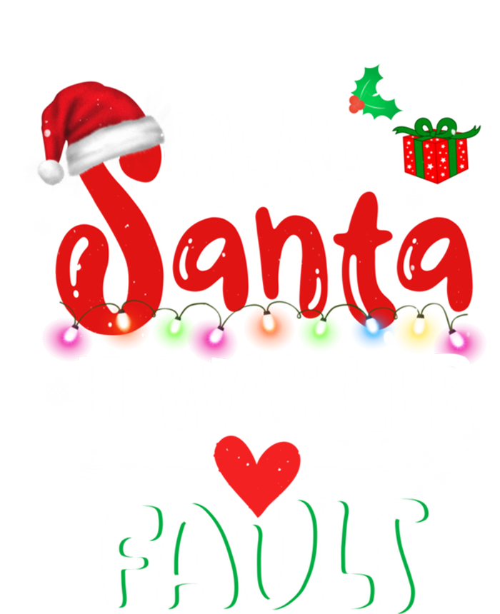 Funny Christmas Couples Gift Dear Santa It Was Her Fault Gift T-Shirt