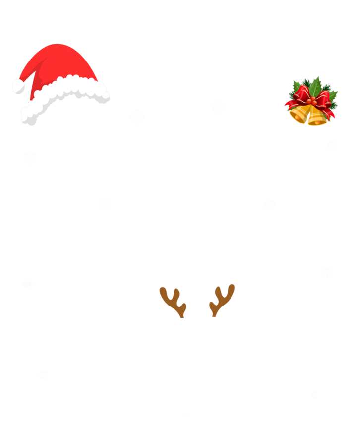 Funny Christmas Couples Gift Dear Santa It Was Her Fault Gift T-Shirt