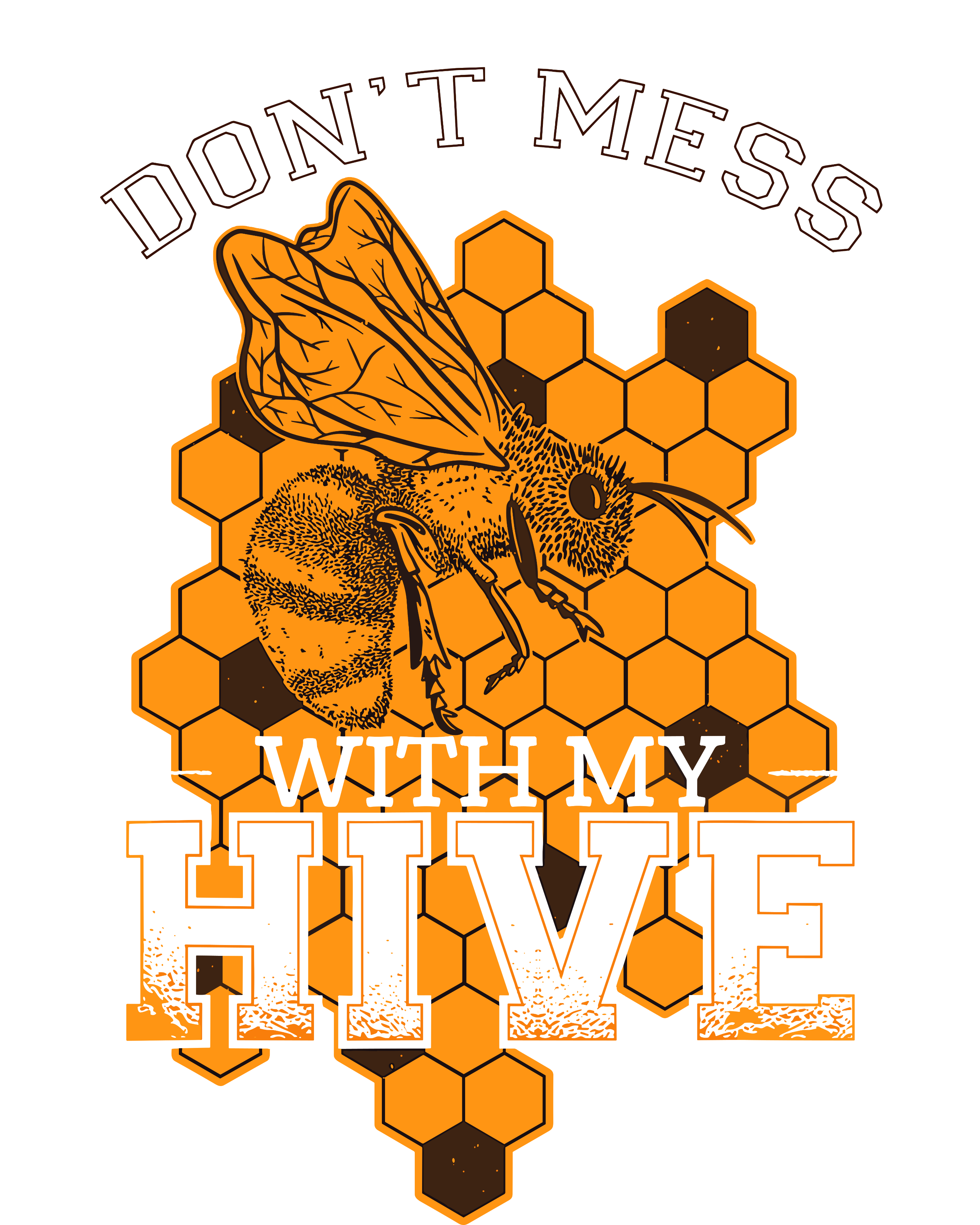 DonT Mess With My Hive | Beekeeping Beekeeper Beehive Zip Tote Bag