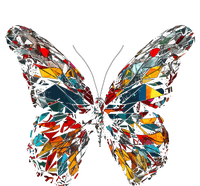 Butterfly Colourful Polygon Art Animal Butterfly Tie-Dye T-Shirt