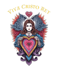 Viva Cristo Rey Sacred Heart Roman Catholic T-Shirt