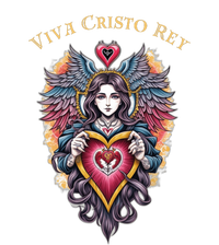 Viva Cristo Rey Sacred Heart Roman Catholic Kids Long Sleeve Shirt