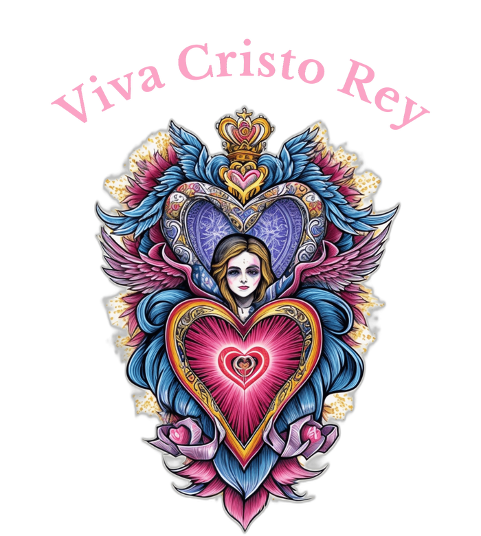 Viva Cristo Rey Sacred Heart Roman Catholic T-Shirt